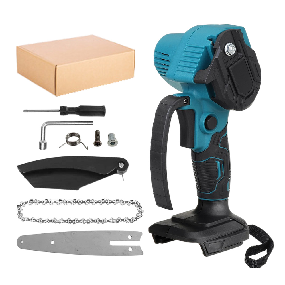 Mini motosierra de 600 W, motosierra inalámbrica portátil de 6 pulgadas, motosierra pequeña de mano recargable para Makita de 18V: Default Title