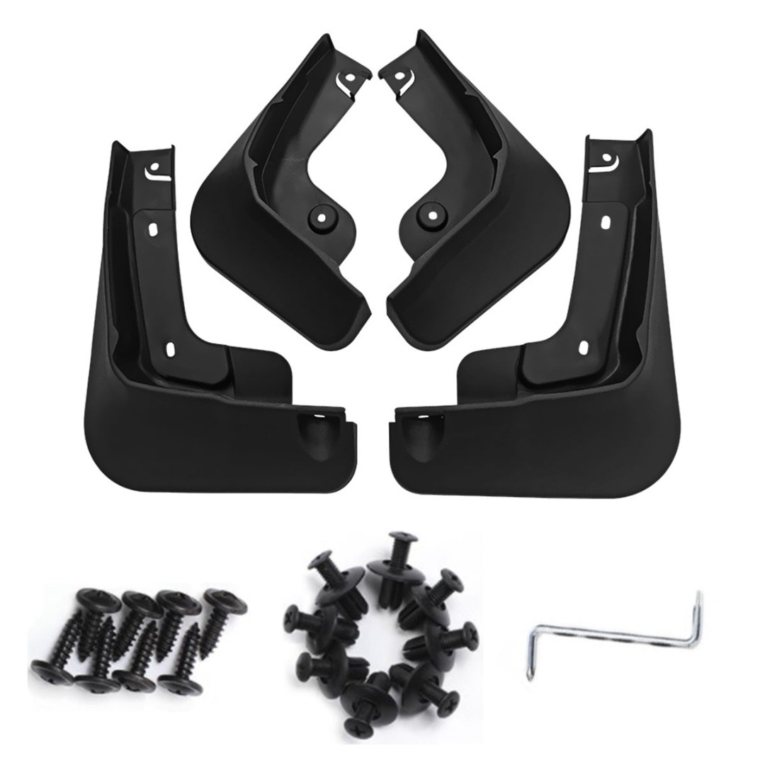 4pcs Durable Automobile Front&amp;Rear Mudguard High Plastic Car Mud Flaps Accessories For Ford For Mustang Mach-E