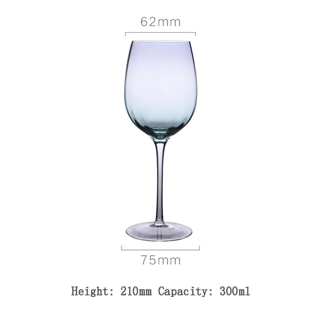 Verre à vin arc-en-ciel de couleur cristal, pour la cuisine et les produits ménagers: Shortwine glass B