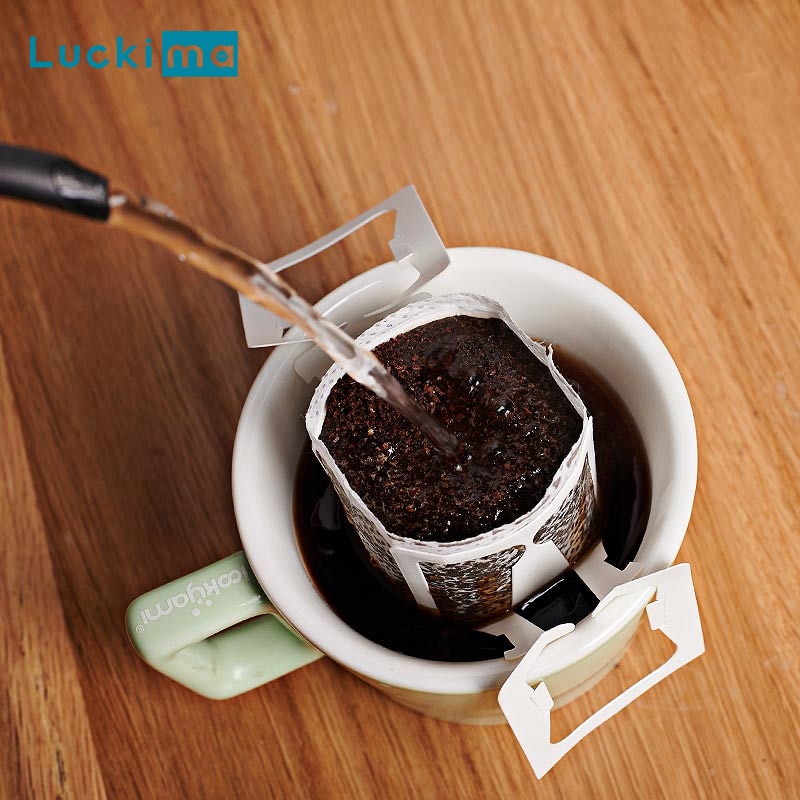 Rejser dryp kaffemaskine filterpose til hjemmekontor arbejder bærbar espresso cafe americano maker hængende stil te værktøjer