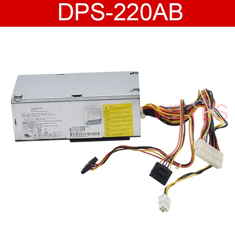 Fuente de alimentación original para s5000, DPS-220AB, TFX, 0220D5WA, 220W, 504965-001, 504966-001