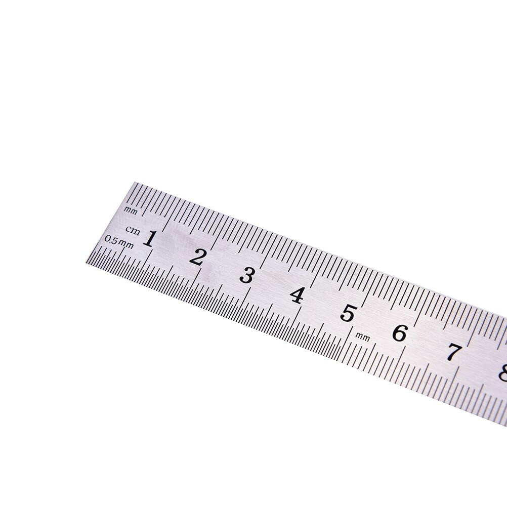 Regla métrica de precisión regla de doble cara 15cm regla de Metal acero inoxidable 1 ud.