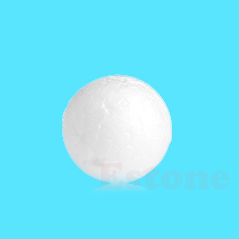Bola de plástico de espuma de poliestireno para modelado DIY, material blanco, adecuado para de navidad: 3