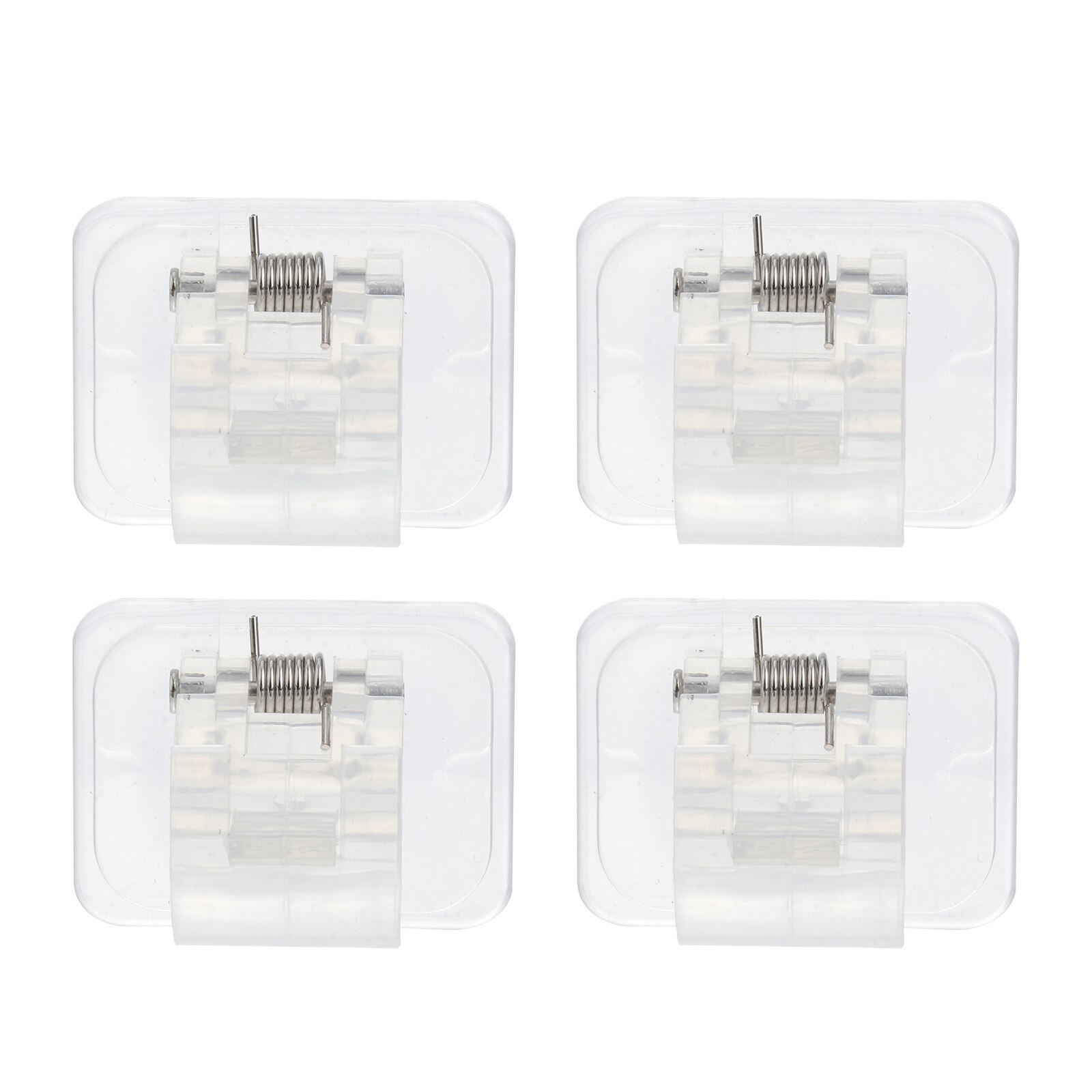 4 Stuks Plastic Gordijn Staaf Opslag Houders Gordijn Rod Clips Handdoek Staaf Ondersteunt: Default Title