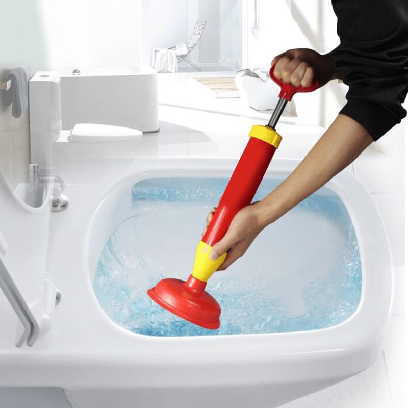 Handle Powerful toilet dredge Suction Plunger Dredger Cleaner Drain Buster Two Suckers toilet pumping Sink Cleaning Tool