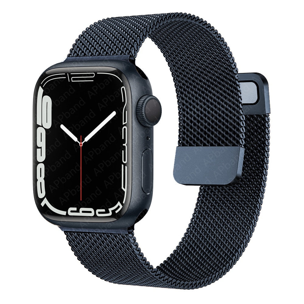 Milanolainen loop-ranneke apple watchille, metalliranneke 45mm 44mm 41mm 49mm 38mm 42mm iwatch series 9 8 7 6 5 4 se ultra -kellolle: Monivärinen / 22mm
