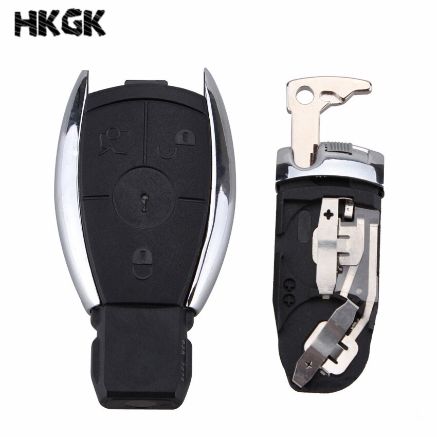 3 button Smart Key Case Shell with Battery Clamp Holder for Mercedes Benz W211 A C E G S R SL ML GML CL GL CLS CLA CLK SLK GLK