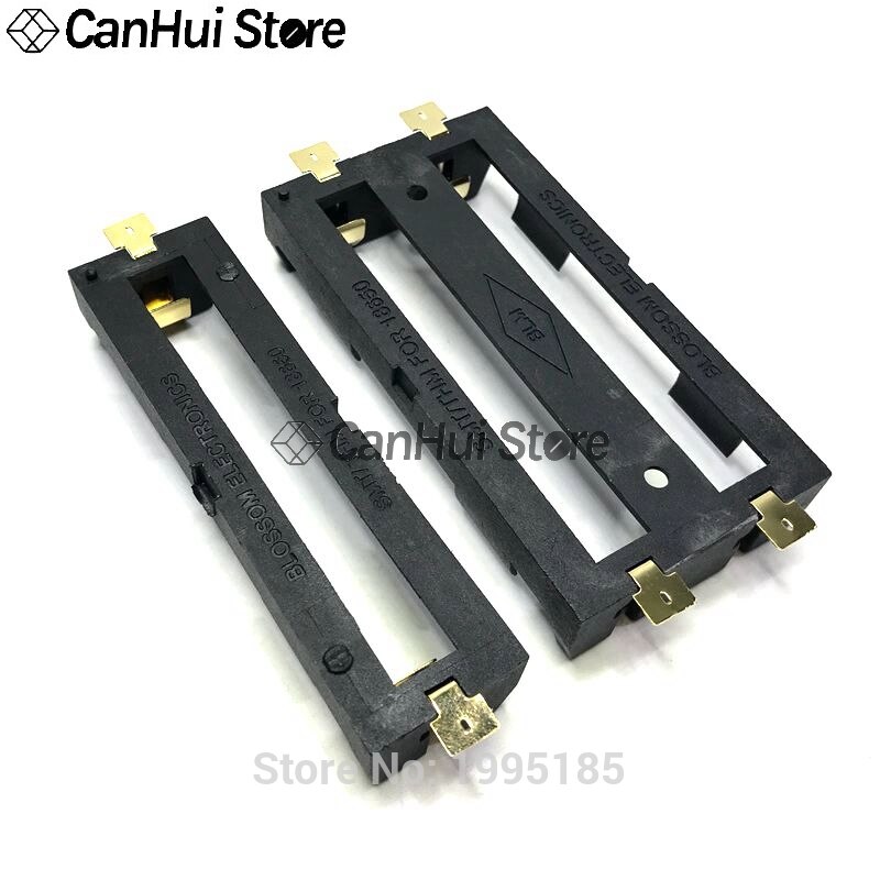 1PCS 1x 2x 18650 Battery Holder SMD SMT Batteries Case Storage Box With Pins 1/2 slot 18650 Rechargeable Battery Shell Connector