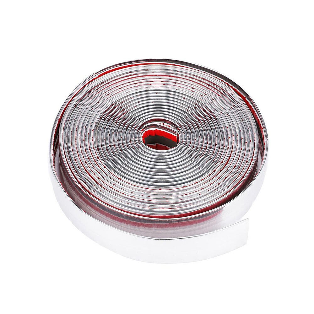 25 Mm X 5 M (16ft) Chroom Zilver Moulding Trim Auto Grille Bumper Protector Strip Auto Decor Accessoires