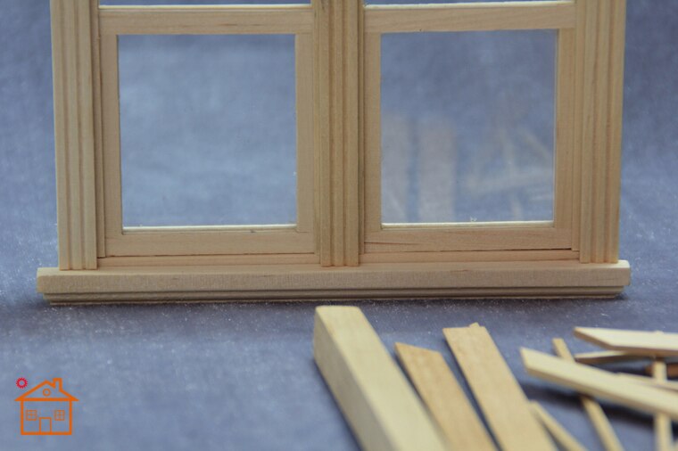 1:12 dollhouse miniatuur Dubbele Openslaande Schuifraam Houten pop meubels