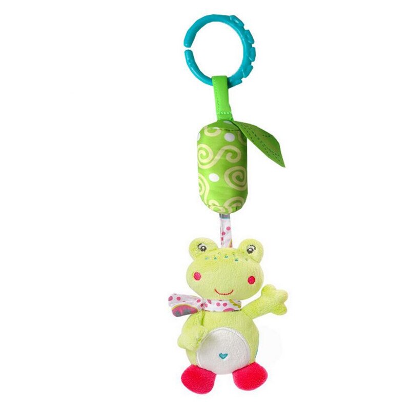 Baby Rattle Toys Bed Stroller Hanging Animal Musical Mobile bell Infant Educational Toys pull shock Rattles Baby 20% off: A