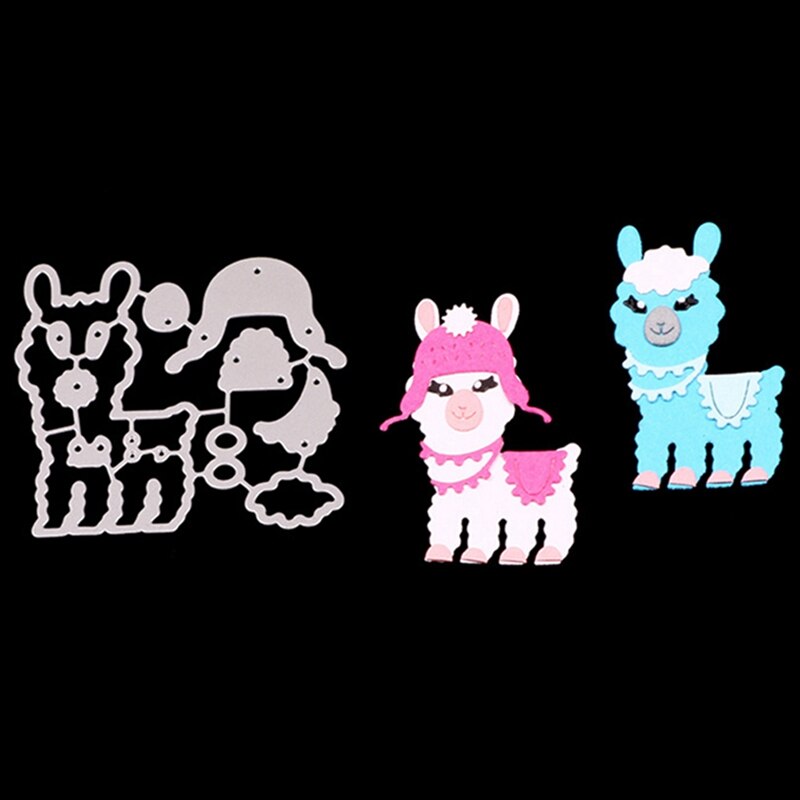 Llama artesanía Metal troqueles preciosas Alpaca plantillas de matrices para álbum de recortes papel tarjeta artesanía grabado troquelado