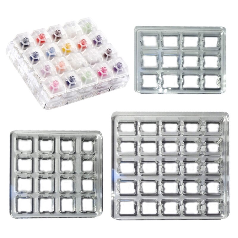 Switch Tester Base Transparent Acrylic Plate for cherry MX Switch Storage Display Board Tester Base