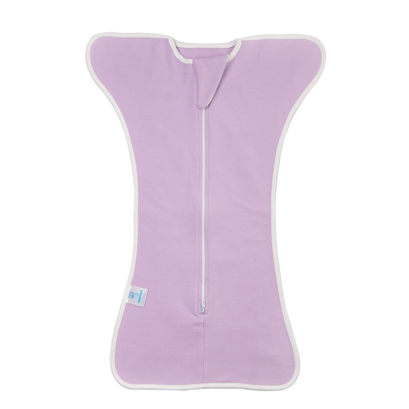 Pasgeboren Baby Slaapzak Meisje Speciale Anti Schoppen Inbakeren Deken Peuter Puur Katoen Cocon Kinderen Envelop Nest: Paars / S 60cm