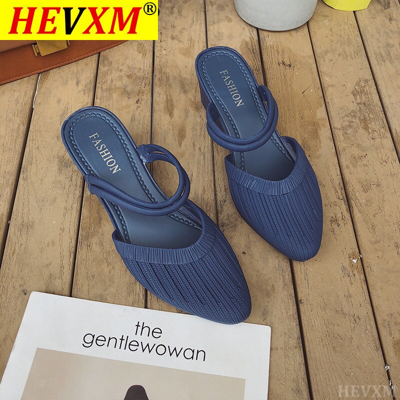 Modne damskie sandały 2021 muły kapcie na buty na plażę blisko palec u nogi kobiety obcasy Strappy kliny buty dla kobiet plastikowe sandały