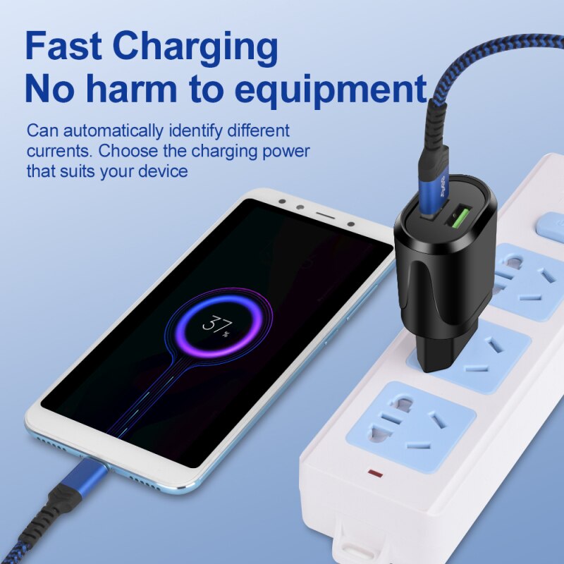 Chargeur USB double prise ue 2,1 a Max, charge murale rapide, Mini adaptateur de voyage pour téléphone portable, pour IPhone