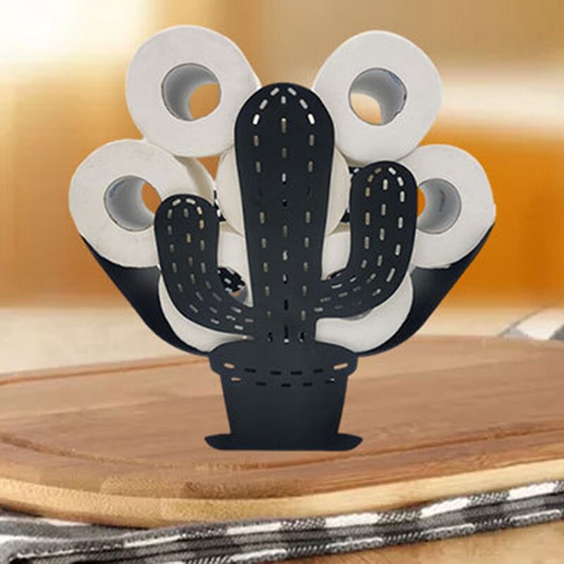 Funny Shape Toilet Roll Holder Paper Bathroom Iron Storage Free-Standing Crafts Ornaments Roll Paper Towel Holder