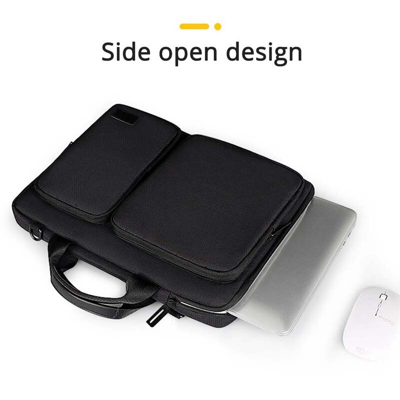 Bolsa impermeable para ordenador portátil 13,3, 14,1, 15,6 pulgadas, bolso de hombro para mujer y hombre, maletín para documentos, funda protectora