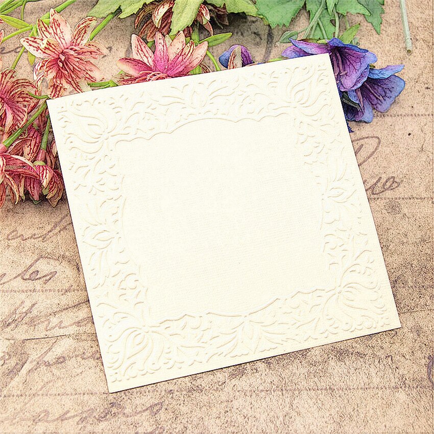 PANFELOU-modèle pâques bordure | Dossiers à graver en plastique pour Scrapbooking, modèle bricolage gâteau Fondant, fabrication de cartes Album Photo
