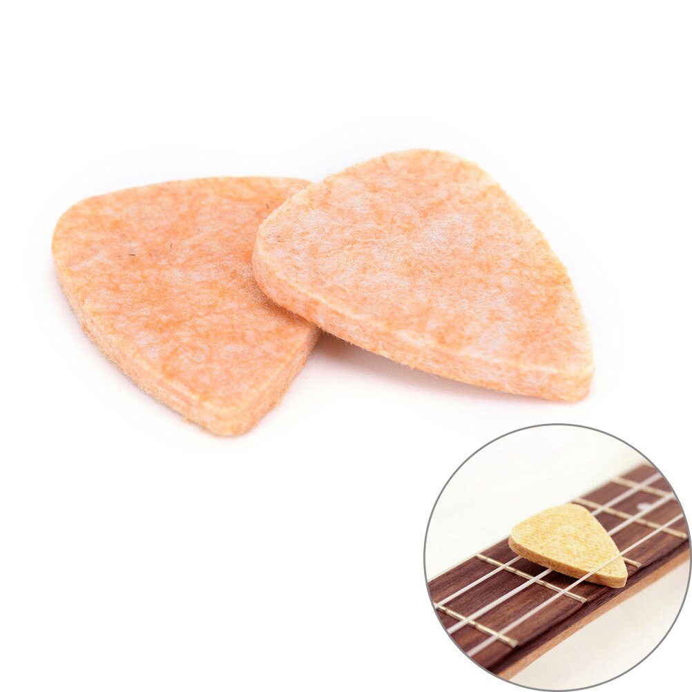 Ukelele Duro y suave de lana, picos de fieltro, mandolina, guitarra, 3x2,5x0,3 cm, 5 uds.: 2 pcs