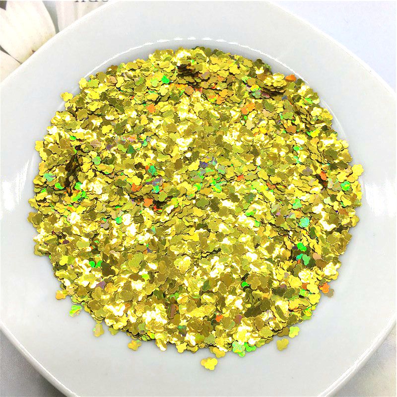 3mm Ultradunne Eo-Vriendelijke Cloud Vorm Nagels Glinsterende Pailletten Voor Nail Art Decoratie Body Art Schilderen Nail DIY decoratie 10g: Laser Golden 10g