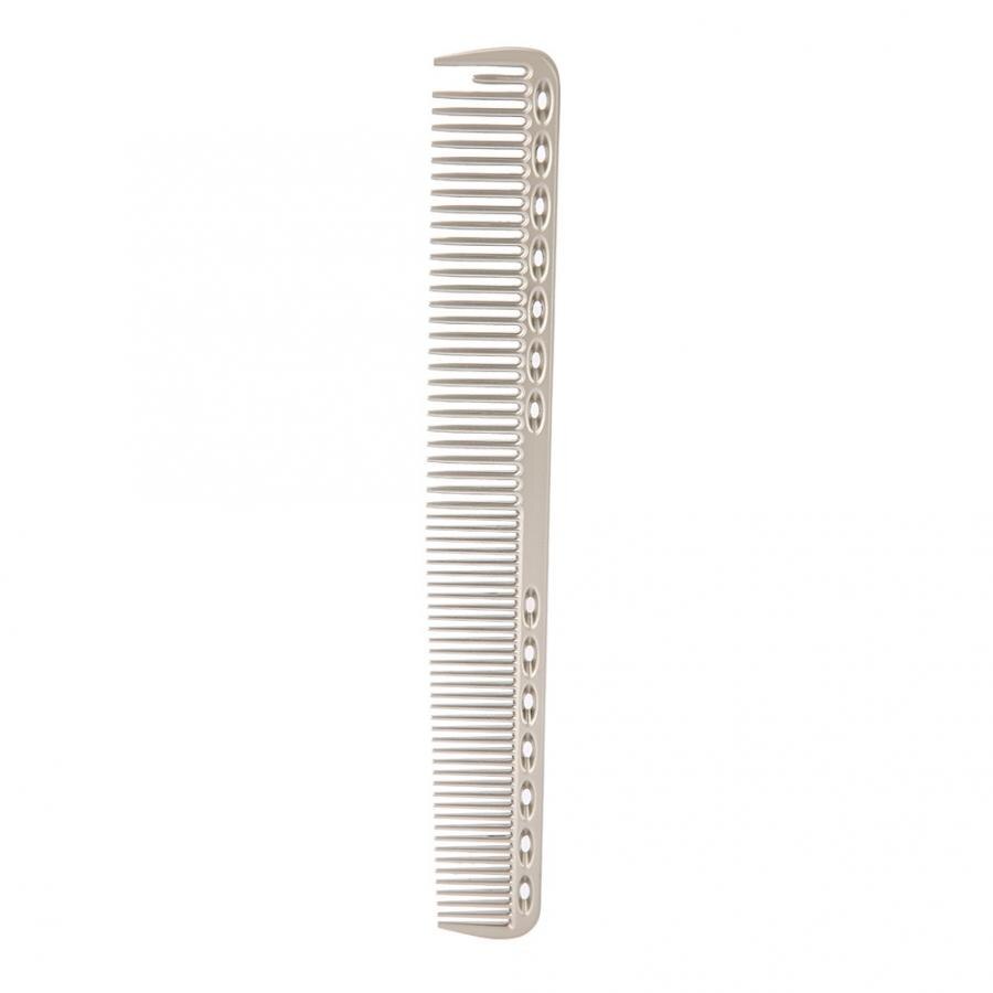 Hair Comb Space Aluminum Stainless Steel Anti- static Comb Beauty Tools For Salon Hairdressing Brush With Handle