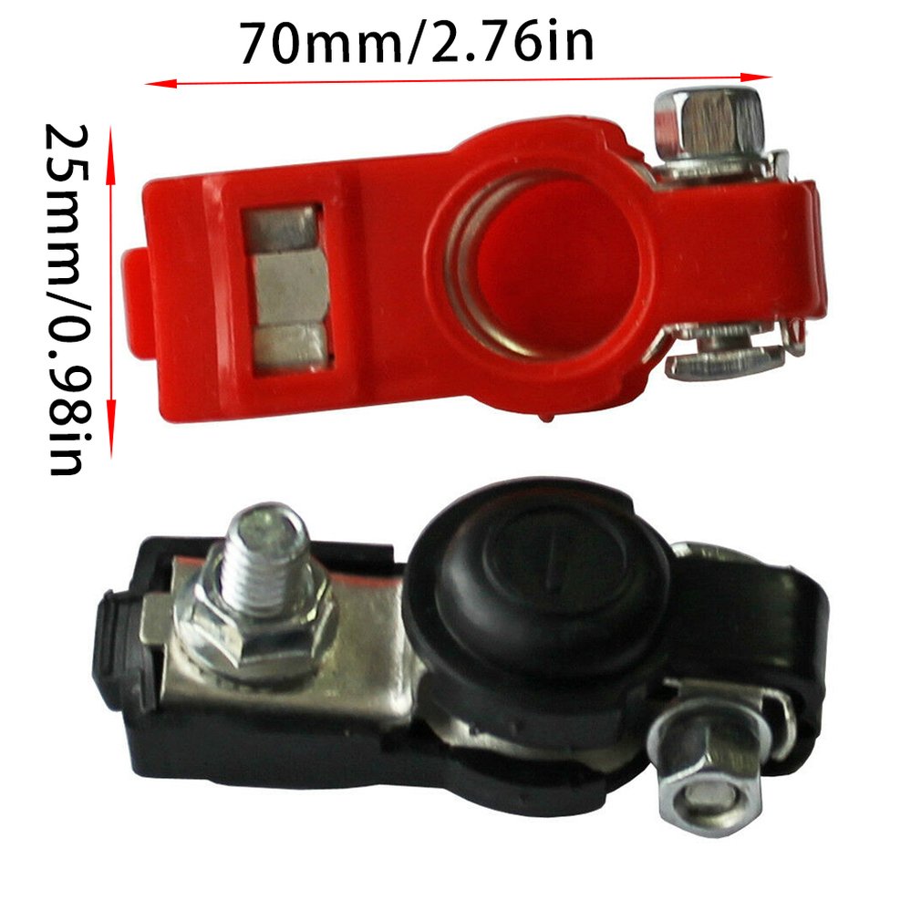 2x battery quick-release clamps 6-12V pole terminals car battery terminals black and red color connector