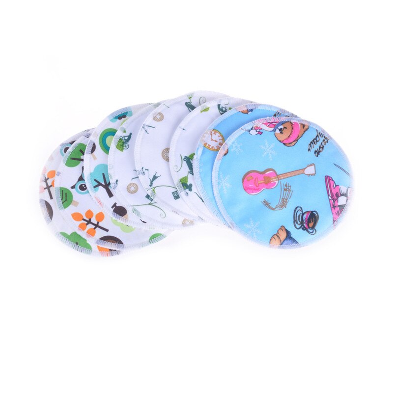 1 Pcs Bamboevezel Borst Pad Nursing Pads Mum Wasbare Waterdicht Zwangere Bamboe Stof Materiaal Binnenste 12Cm: Default Title