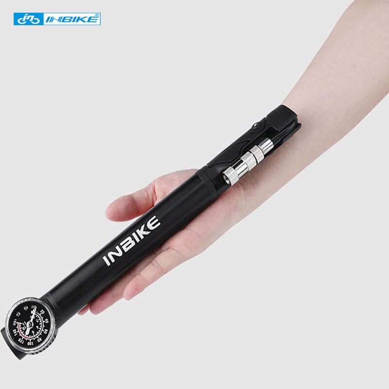 INBIKE Mini Bike Pump Portable Frame Pump High Pressure Smart Valve Presta &amp; Schrader Bicycle Inflator Cycling Accessories IQ327