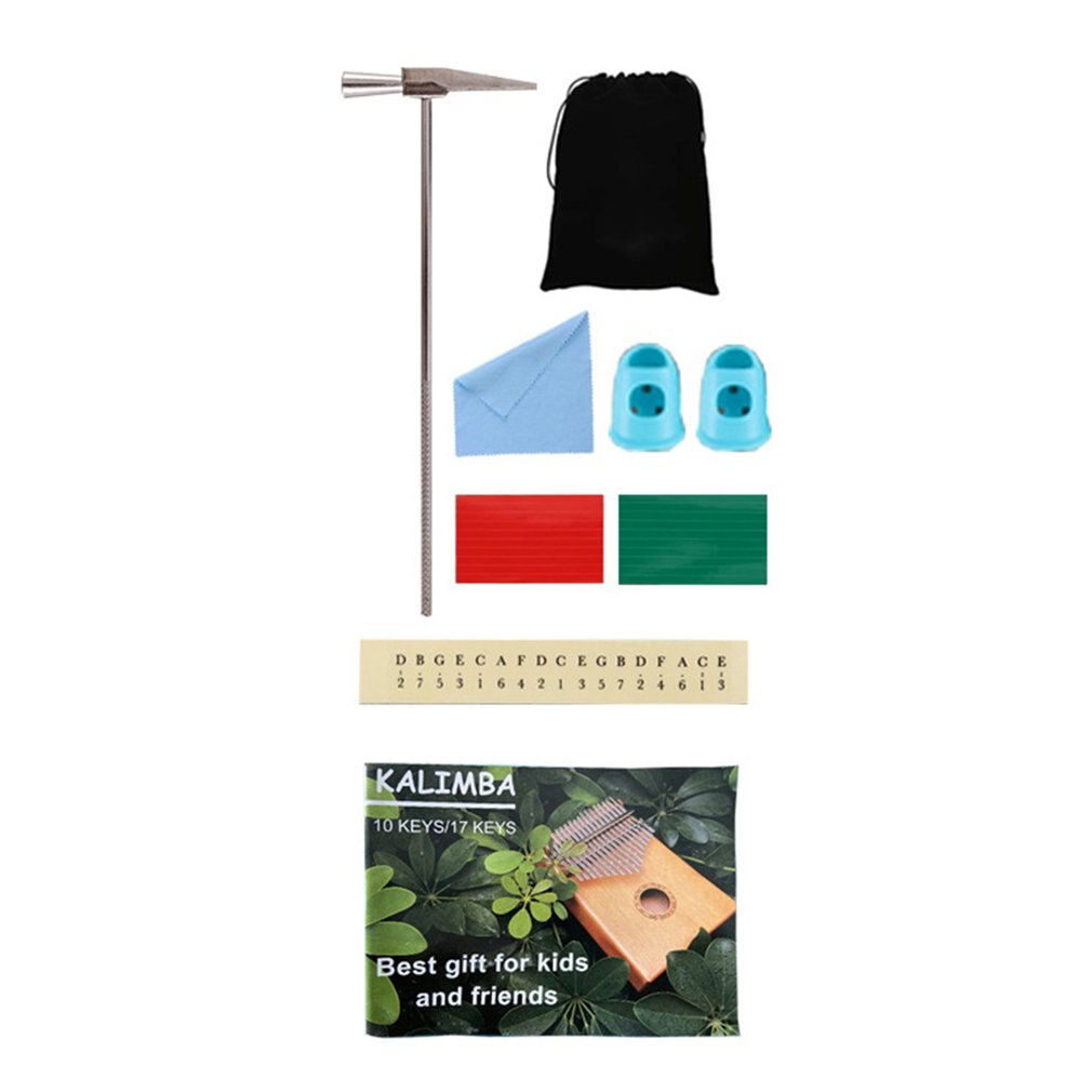 17 Keys Kalimba Thumb Piano Wood Mahogany Mbira Body Musical Instruments With Learning Book Kalimba Piano Best