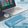 K28 Sans Fil Bluetooth 61 touches bi Rvb Rétroéclairé Clavier De Jeu Mécanique Étanche Divertissement Pour Ordinateur De Bureau Gamer: L