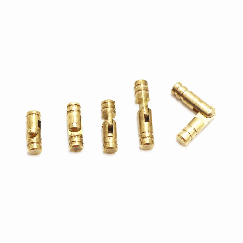 10 Pcs/pack boîte à bijoux vin caisse en bois fournitures caché Invisible caché baril charnière pur cuivre meubles matériel
