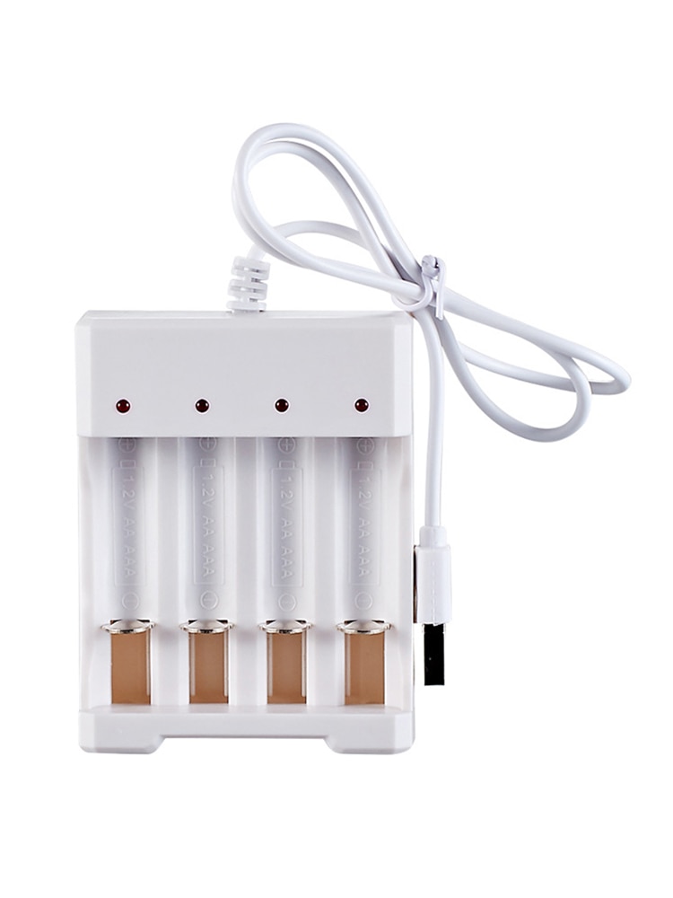 Universal Rechargeable Battery Charger DC5V 1A 1.2V 4 Slot AA/AAA Rechargeable Battery Charger Adapter USB Plug