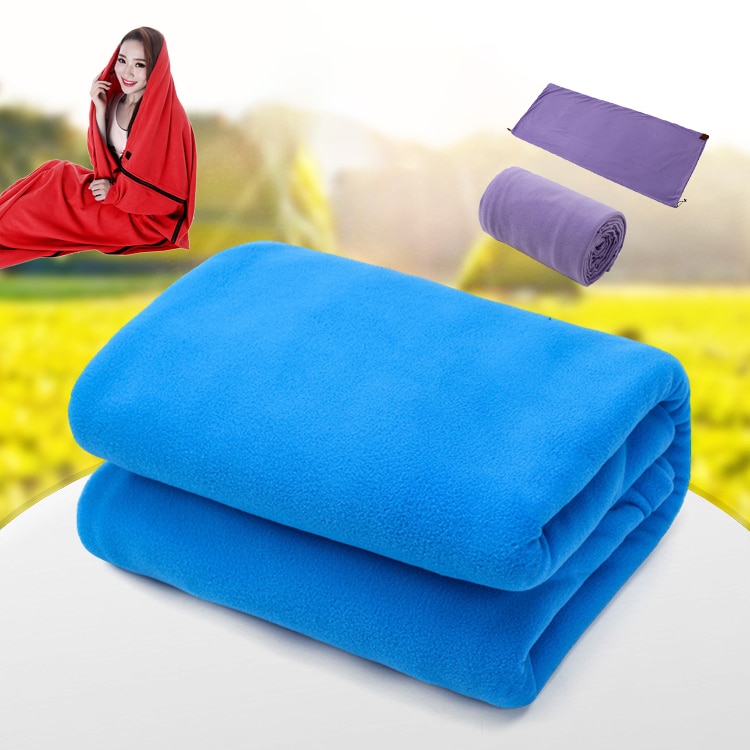 Fleece liner sovsäck vuxen camping inomhus hotell smutsavvisande ultralätt bärbar fleece sovsäck