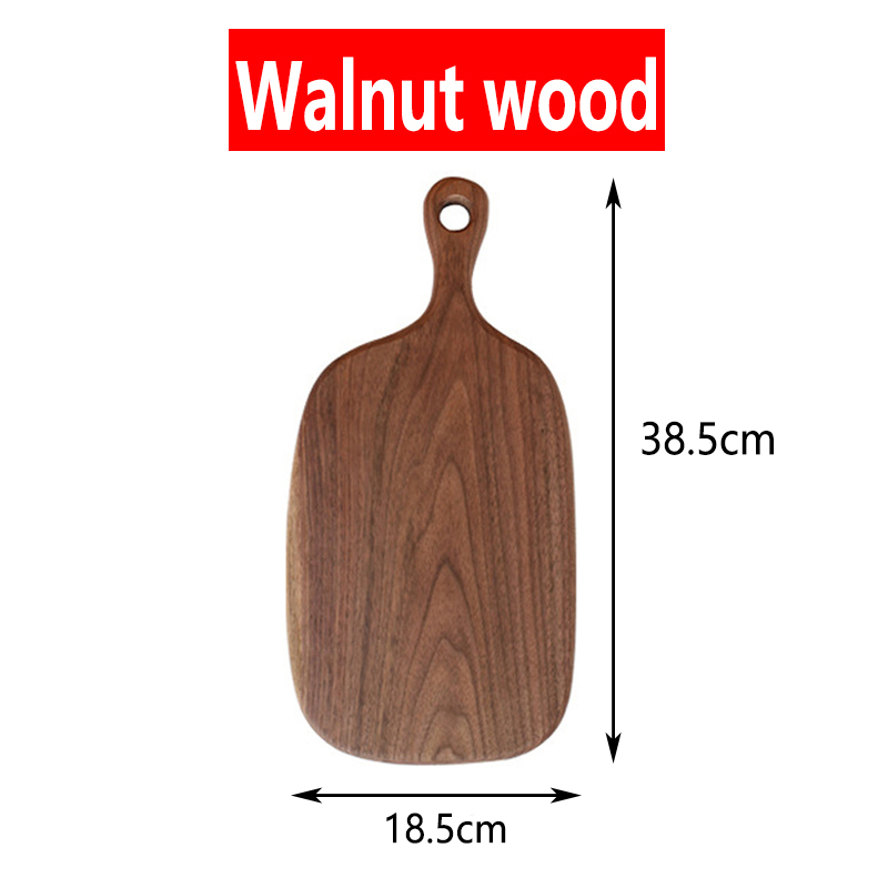 Tablas de cortar sólidas de nogal negro, bandeja de madera, tabla de Pizza, tabla de cortar, utensilios de cocina para hornear, tabla adhesiva de fruta y pan: Granate