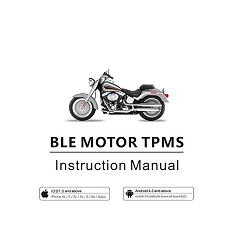 Sistema de monitoramento pressão dos pneus da motocicleta sensor externo tpms roda segurança sem fio bluetooth moto para ios android app