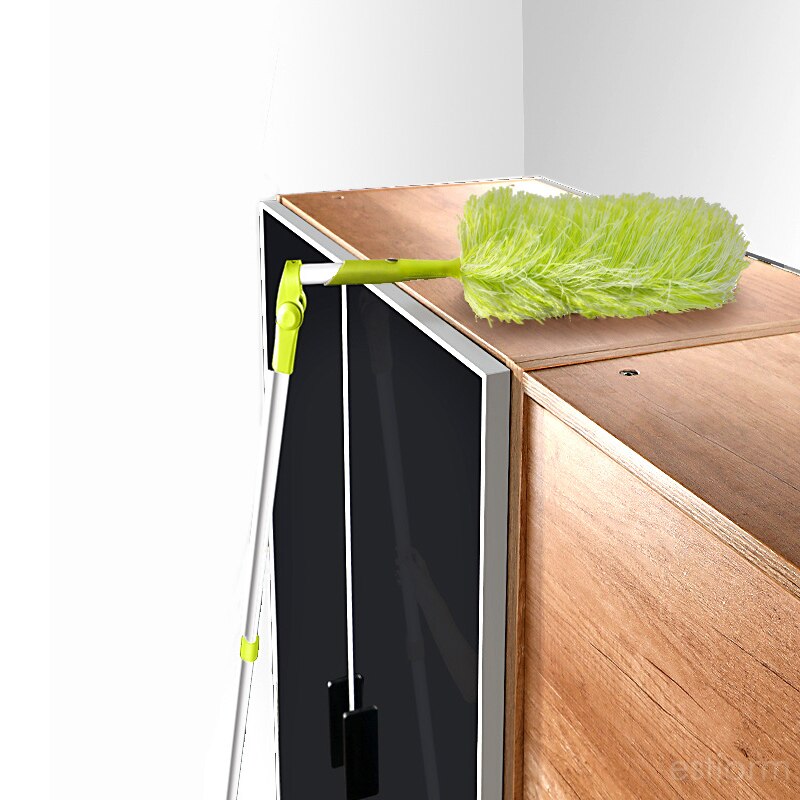 Microfiber Duster,Washable Bendable Electrostatic Duster With Long Extendable &amp; Retractable Telescopic Pole For Ceiling, Fan