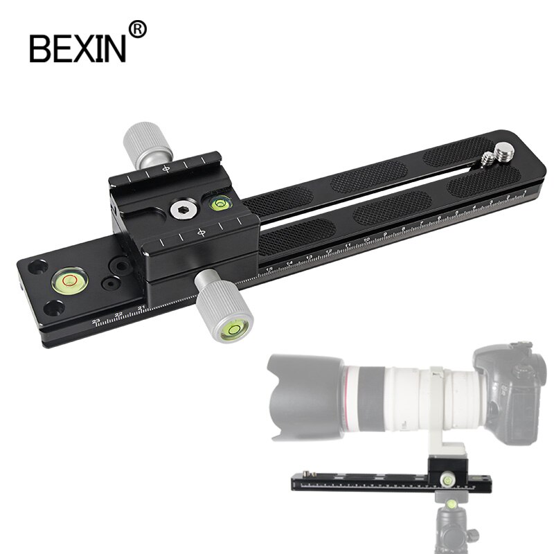 BEXIN Panoramisch Lange Tele dubbellaags Quick release plaat klem Arca Zwitserse camera Klem Adapter Mount Bracket Statief Holde