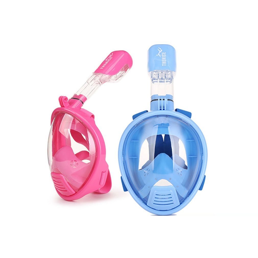 Tsai anti-condens volledig gezichtsmasker zwemmen duiken watersport onderwater duiken snorkelen volledig droge duikbril masker voor kinderen