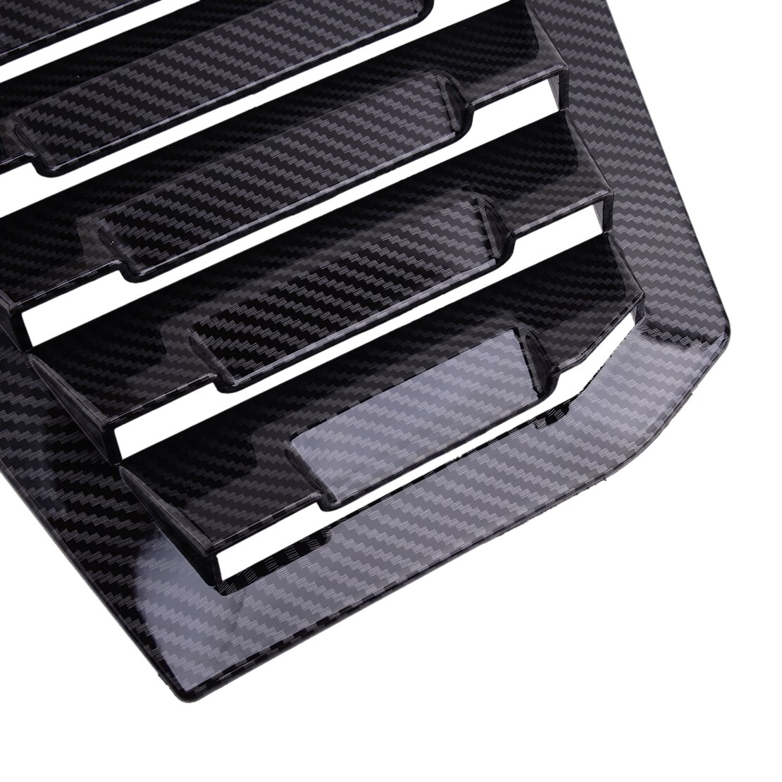 Cubierta de persiana lateral para coche, cubierta embellecedora de ABS, textura de fibra de carbono, color negro, para Chevrolet Cruze , , ,