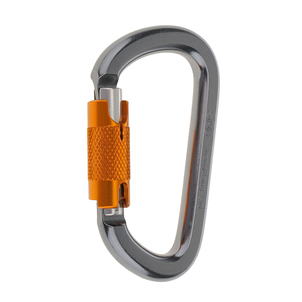 28KN Aluminium Alloy Rock Climbing Tree Rigging Carabiner Hook Rappelling Equipment Gear for Exploring Rappelling Rescue