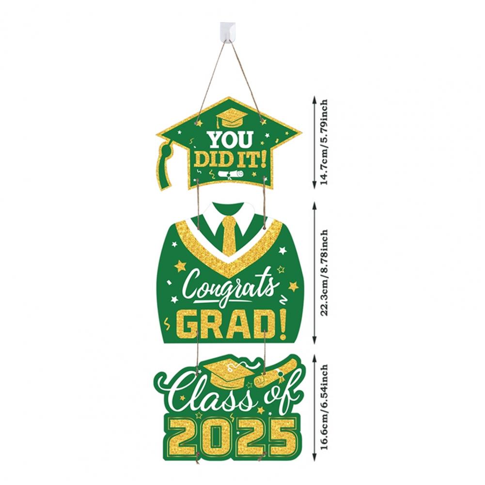 Graduation Party Decoration Class of Graduation Hanging Sign Paper Door Decorations Set for Graduation Party Congrats Grad