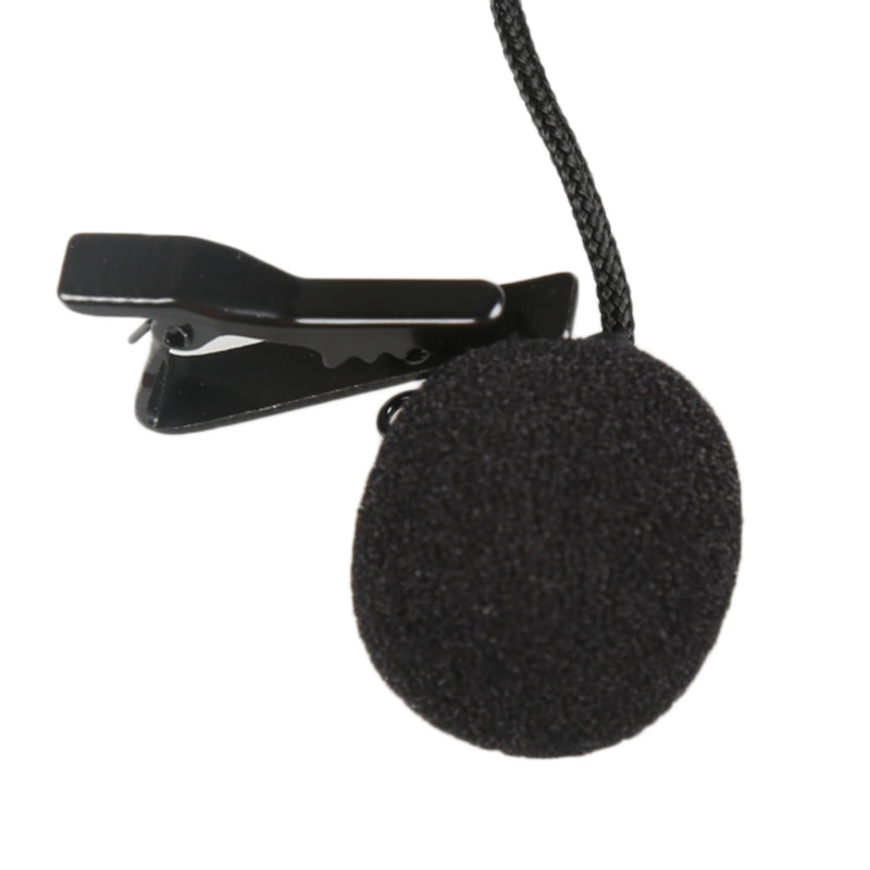 3.5mm Wired Lavalier Clip Hands-free Speech Lapel Recording Pen Guide Microphone Mini Mic Single Mobile Phone PC Recording 2.5M