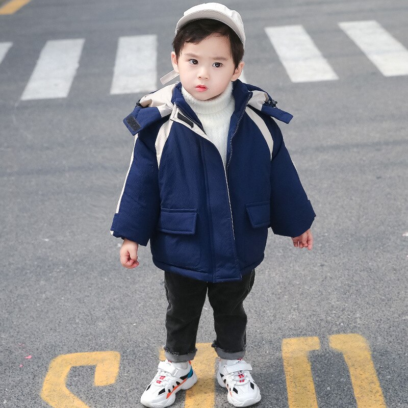 Hh Kids Winter Down Katoenen Parka Voor Jongens Warm Pak-30 ℃ Dikke Jas 4 Kleuren Casual Voor 3-8 Jaar Oude Baby Jongen Bovenkleding Geul
