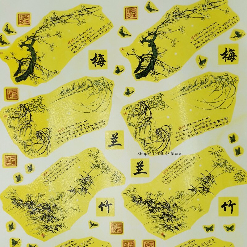 2PCS/Set Pottery Ceramics Clay Transfer Paper Overglaze Decal Paper JingDeZhen Medium Temperature DIY Painted Pottery Tools