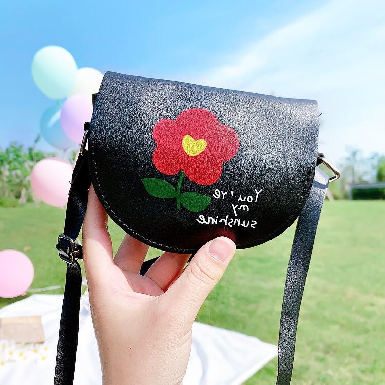 Cut Kinder Mädchen Mini Schulter Tasche Blume Kleine Platz Handtaschen Kinder Alle Spiel Schlüssel Brieftasche Prinzessin Geldbörse Umhängetaschen: flowerB