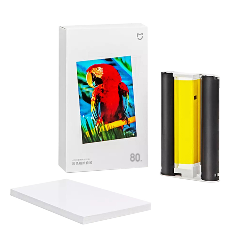 Xiaomi Foto Afdrukken Papier 80Pcs 6-Inch 148X100Mm Glossy 80 Vellen Foto Papier Hoge gloss Oppervlak Snel Droog Foto: Default Title