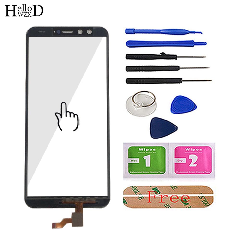 Pantalla táctil móvil para Huawei Honor 9 Lite LLD-L22A, LLD-L31, Sensor de pantalla táctil, piezas de vidrio frontal, herramientas adhesivas