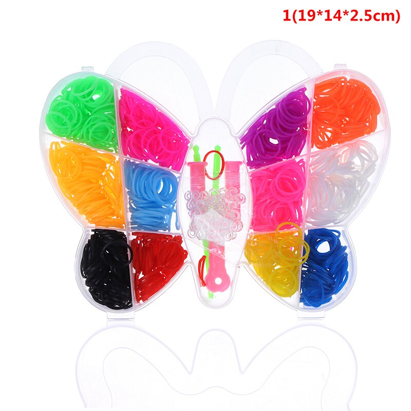 600pcs Loom Rubber DIY Band Bracelet Toys For Girl Craft Lacing Toy Woven Lace Bracelet Toy: A1