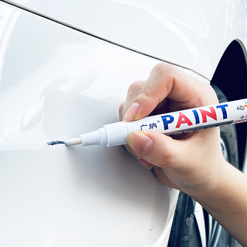 Stylo marqueur blanc de peinture de voiture avec graffiti, 6 couleurs, pour Volkswagen VW Polo Tiguan Passat B6 B7 B8 T5 T6 Golf UP Vento Arteon Touareg